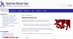 Desktop Screenshot of optimalblooduse.eu